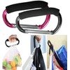 Large Stroller Hooks for Mommy, 2 pcs Carabiner Stroller Hook