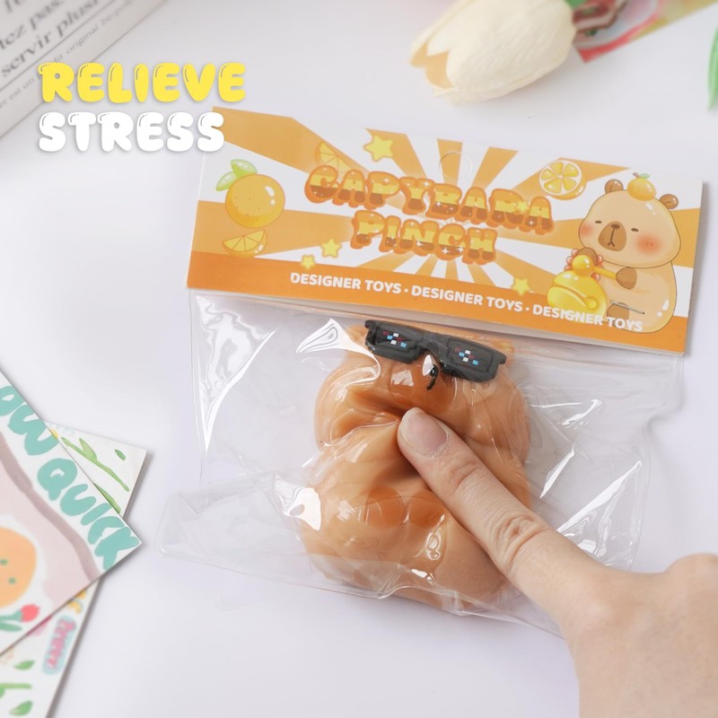 Mochi Squishy Capybara - Adorable Soft Fidget Toy for Adults,