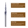 SpeTool 5Pcs Tapered Ball Nose Carving End Mill 1/8 inch
