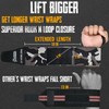 EVO Fitness Pair of 18” Deep Black Weight Lifting Wrist