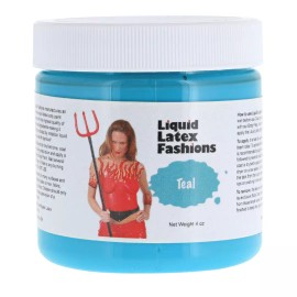 Liquid Latex Fashions 4 Ounce Teal Liquid Latex Body Paint by Liquid Latex Fashions