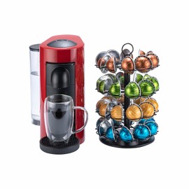 Coffee Pod Holder Stand for Nespresso With 4 Tier DIY For Cabinet Vertuoline Pod Storage(40 Pods Capacity)