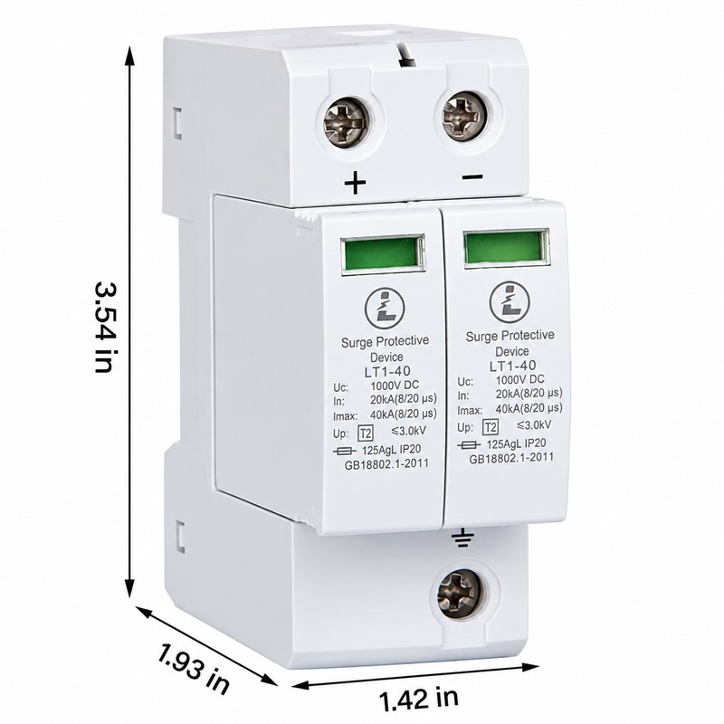 DC Photovoltaic Surge Protective Device 2P 40KA 1000V – Electrical