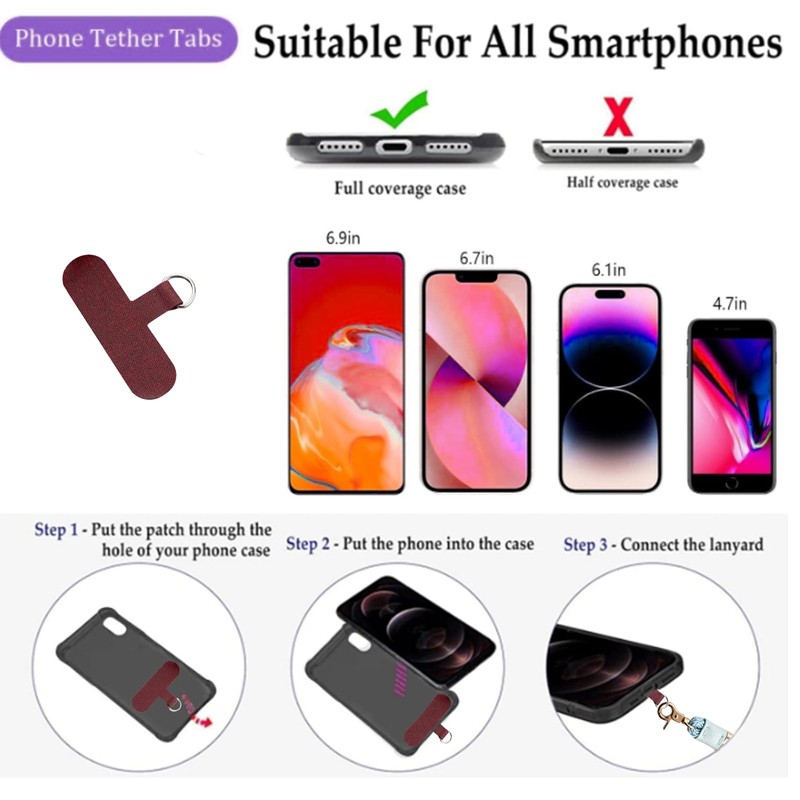 Phone wrist strap Lanyard Wrist Strap with Keychain and Card