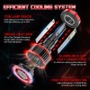 CHUSYYRAY Combo LED Headlight High/Low Kit+Fog Light 6000K For Toyota