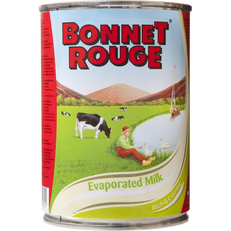 Bonnet Rouge - Contenitore per latte evaporato, 410 g (la