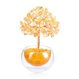 Jovivi Jovivi Citrine Crystal Tree Healing Crystal Spiritual Gifts for Women Mum Birthday,Crystals Gemstones Tree of Life Good Luck House Warming Gifts New Home Decor