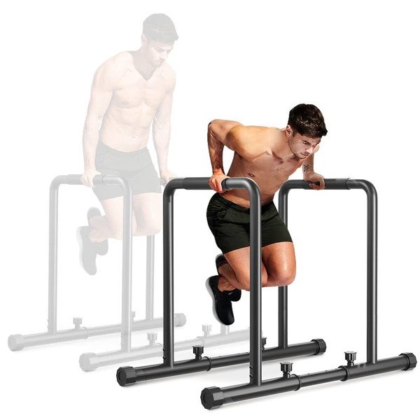 Dripex 1100lbs Adjustable Dip Bar Heavy Duty Steel Dip Station,