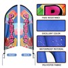 QSUM Popsicle Swooper Flag, 11FT Windless Popsicle Feather Flag with