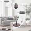 Fully Dimmable Floor Lamp Brown, Arc Floor Lamp for Bedroom