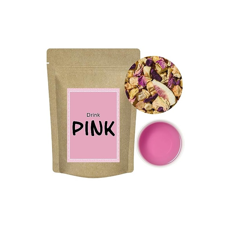 Quertee "Drink Pink" Tea in Pink with Great Ice Candy