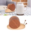 Snail Coaster Set with Magnet Cute Exquisite Eco Friendly Wood