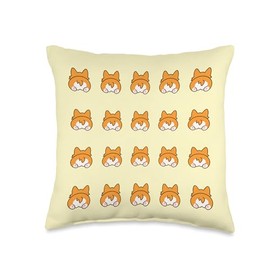 Corgi Butt Multiple Corgi Dog Butts Throw Pillow
