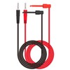 Cleqee 2PCS 4mm Banana Plug to Mini Grabber Test Hook