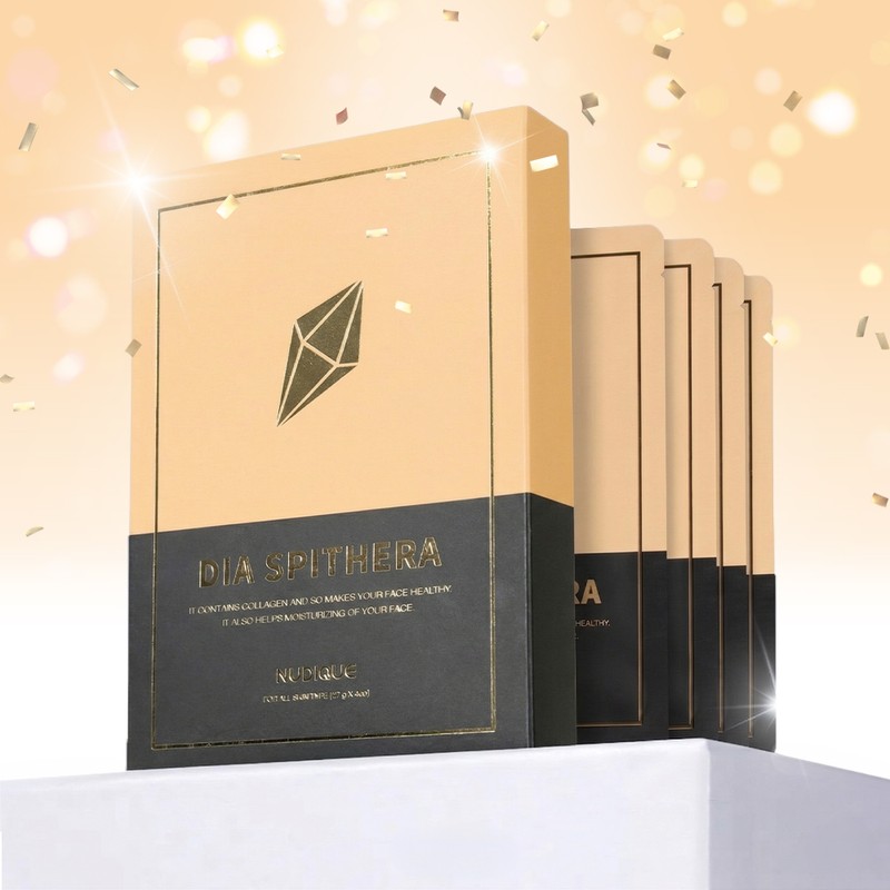 Nudique Diamond Spitera Collagen Mask Pack 1 box (4 sheets)