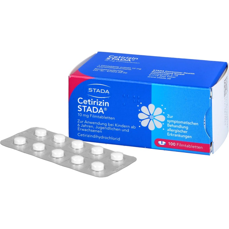 Cetirizin Stada Film-Coated Tablets 10 mg, 100 Tablets