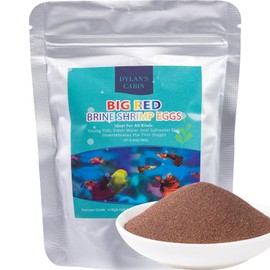 Dylan's cabin Brine Shrimp Eggs Fish Food - 90% Hatch Rate for Aquatic Foods Baby Aquarium Fish Freshwater Saltwater Marine Tank Hatchery Fry 150G