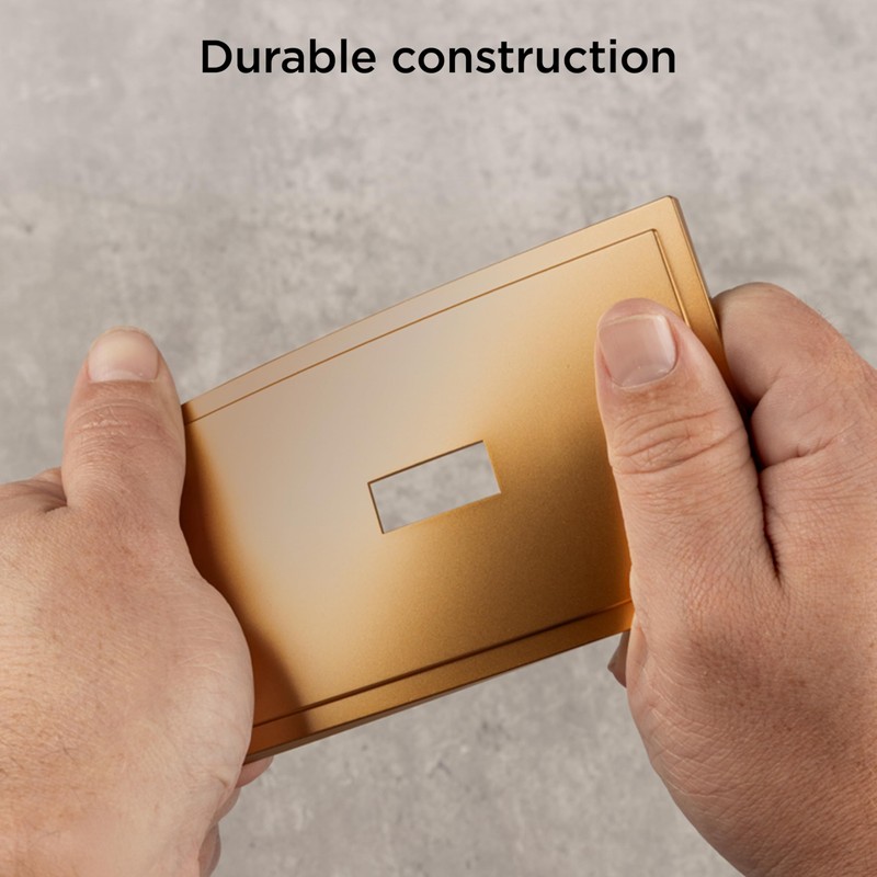UltraPro Screwless Toggle Switch Wallplate, 1-Gang – Modern Snap-On Cover,