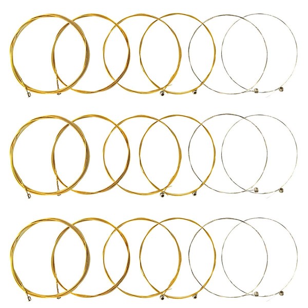 JYsun Acoustic Guitar Strings 3 Full Sets with Stainless Steel