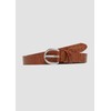 s.Oliver Crocodile Effect Leather Belt, cinnamon