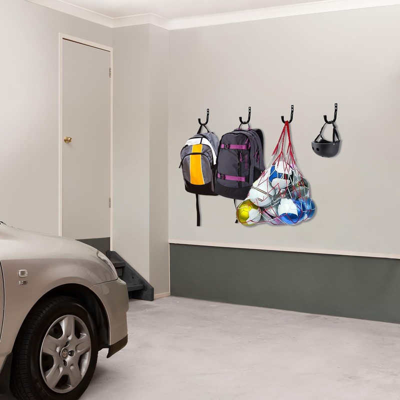 KURUI Metal Wall Hooks for Hanging Heavy Duty, 6Pcs Garage