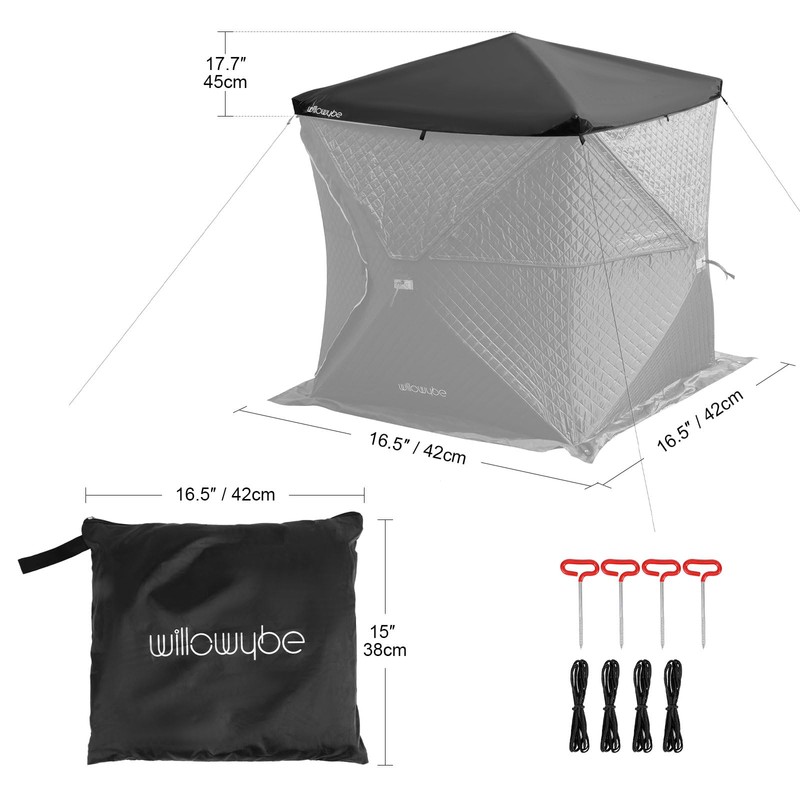 WILLOWYBE Sauna Tent Protection Cover | Heat-Resistant, Waterproof | Durable,