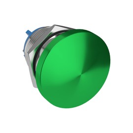 APIELE 19MM Mushroom Head Push Button Switch Momentary Push Button IP65 Waterproof 12V 24V 36V DC 110V 250V AC 5A SPST(19mm, Green)