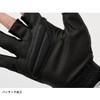 Daiwa 25DG-2025 Padded UV Protection Gloves, 3-Piece Cut, Black, L