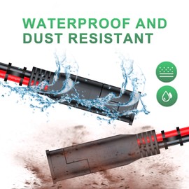 JXMXRPV SAE to SAE Extension Cable 16AWG 10FT,SAE Extension Cable Quick Disconnect Connector with SAE Polarity Reverse Adapter Trolling Motor RV Motorcycle Cars Tractor(16AWG 10FT)