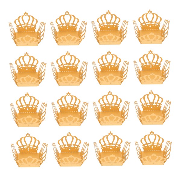 Abaodam 50pcs Chocolate Tray Wedding Crown Mini Paper Plates Baking
