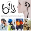 Wireless Walkie Talkie PTT Speaker Earpiece Ear Hook Headset Earphone