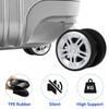 EXLECO Suitcase Replacement Wheels, 4 x suitcase replacement wheels