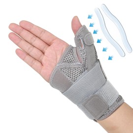 Muñequera para el pulgar, soporte de muñeca ajustable,la férula para el pulgar y la muñeca es adecuada para las manos izquierda y derecha, para el... 