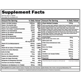 EVL Advanced Daily Multivitamin for Men - Men's Multivitamin with Essential Minerals Phytonutrient Complex and VitaMode Active Mens Vitamins for Energy Muscle Bone Performance and Immune Support