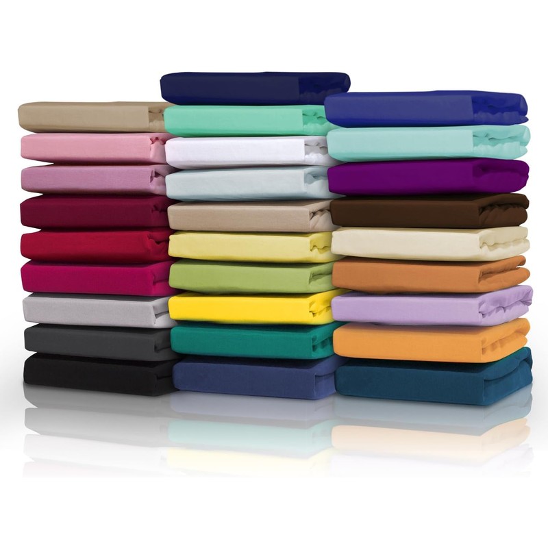 Premium Fitted Sheet King Size Plain Dyed Finest Bedding with