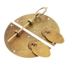 Dophee Chinesische Alte Stil Tür klopfend Vollsperre Latch Möbelbeschläge mit Bolt