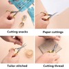 Folding Scissors, TSA Compliant & Portable, Compact, Safe Travel Scissors,