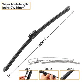 OEM Windshield Wiper Blade Replacement for Mini Cooper Countryman 2017 2018 2019 2020 2021 2022 2023 Original Equipment All-Season Rear Wiper Blade Set 23+21+10 (Set of 3)