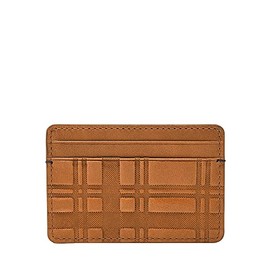 Fossil Wallet for Men - Bifold Bronson Eco Leather ID Card Slot ML4563206 - 4.3" L x 1/2" W x 3.5" H, camel