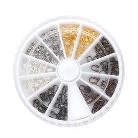 Wire Thread Guardian Wire Guard for Jewelry 1mm 2mm 3mm 4mm 7×7×3 120 Pcs Box Alloy Wire Cable Guard Hole Guardian Protector Jewelry Findings