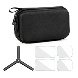 Osmo Pocket 3 Case, Hardened Protective Film, Mini Tripod Made of Metal, Portable Storage Bag for DJI Osmo Pocket 3 Accessories