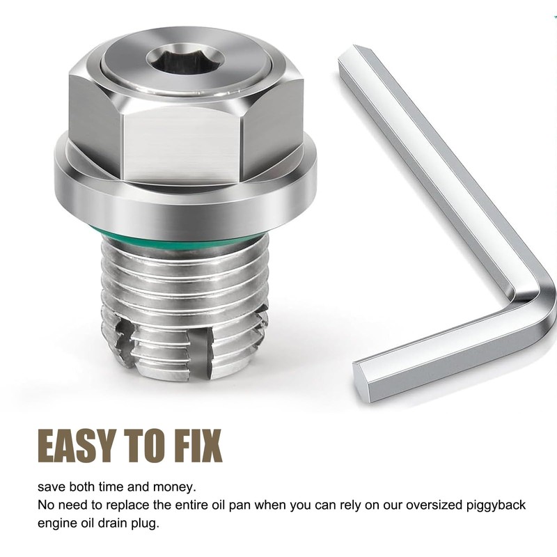 Anyhut M14.1 x 1.5 Oil Drain Plug Repair Kit, Oversize