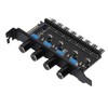 PC Fan Hub 72W 4 Pin Case Fan Speed Controller