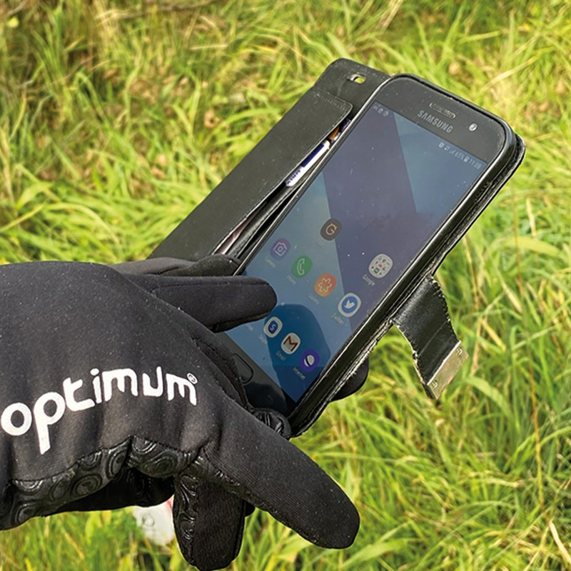 OPTIMUM Waterproof Thermal Sports Gloves with Touchscreen Sensitive Fingers, Size