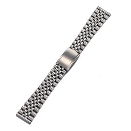 19mm 316LStainless Steel Flat End Jubilee Watch Band Strap Bracelet Fit For SKX Watch,Men watch bracelet(19mm)