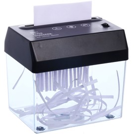 Mini Paper Shredder with Auto Feed - Portable A6 Document Shredder for Home & Office, USB/Battery Powered Auto Shredder Machine for Paper, Bills, Receipts