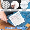 Ouligay 8 PCS Sashiko Templates 4.7 X 4.7 Inch Plastic
