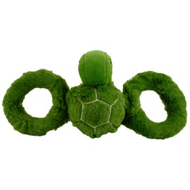 Jolly Pets Jolly Tug-a-Mal Turtle Tug/Squeak Toy, Medium (JTA73)