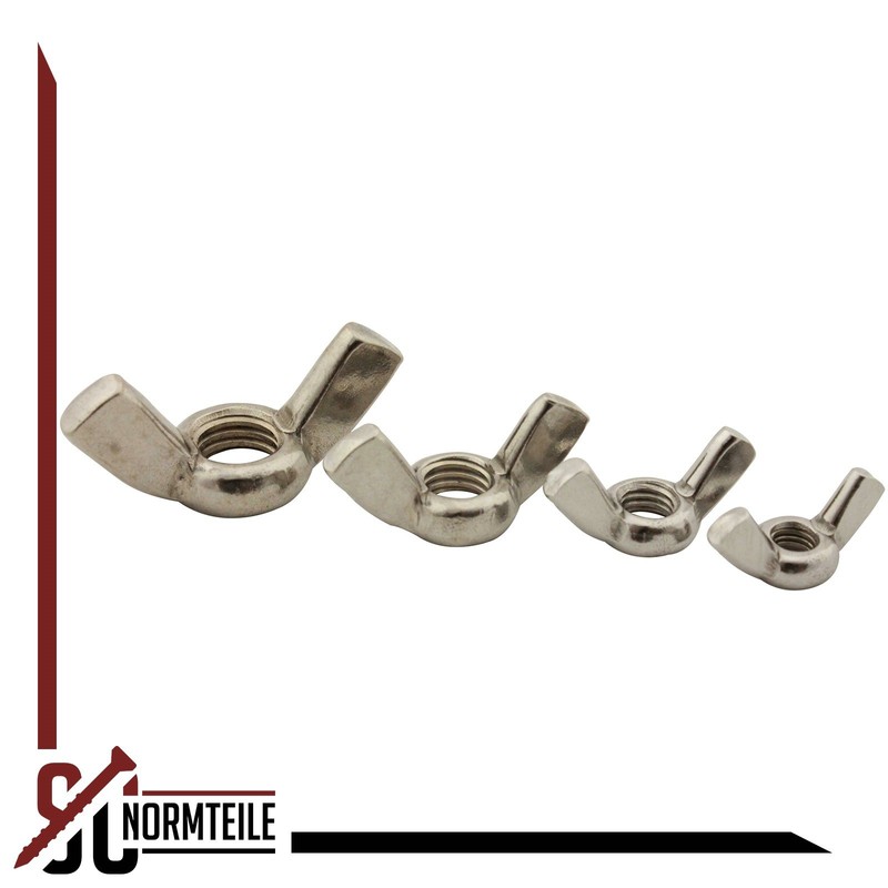 Wing Nuts (American Shape/Edged Wings) – M8 – Pack of