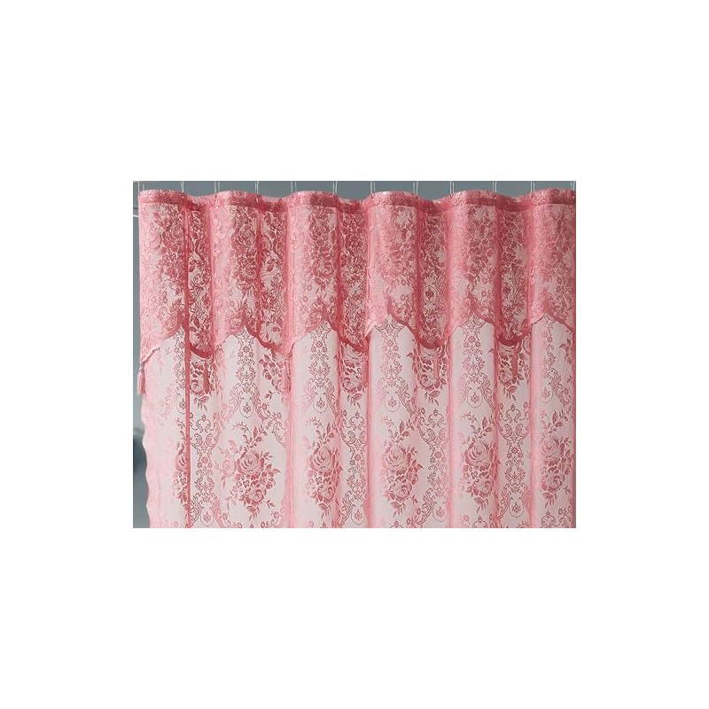 Warm Home Designs Pink Rose Lace Shower Curtain 72 x